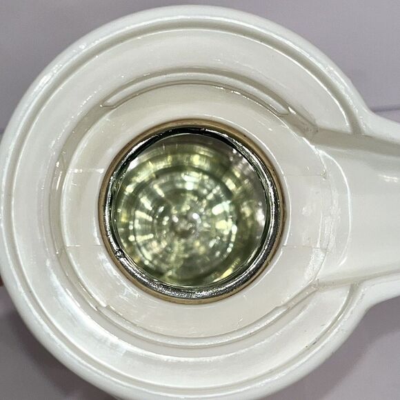 Vintage Insulated Coffee Tea Thermal Pitcher‎ Server Vacuum Carafe White Granny - Picture 8 of 10